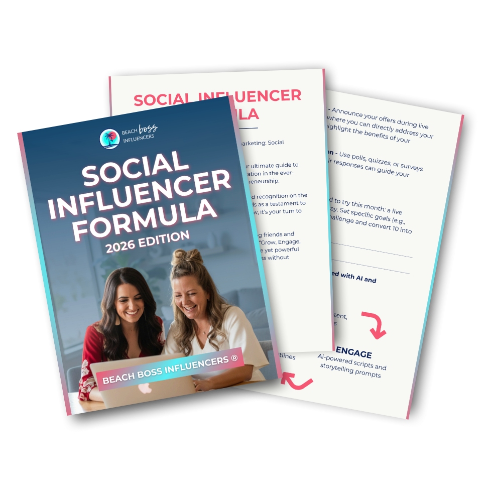 Social Influencer Formula Mock Up Social Influencer Formula Mock Up