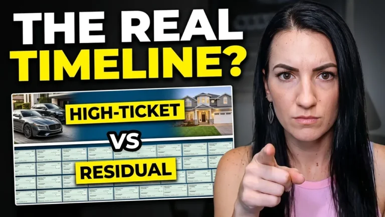 the real timeline highticket vs residual